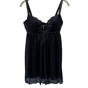 Parfait By Affinitas Women's Camisole Size‎ 34DDD Bra Wire Mesh Sheer Fairy Sexy